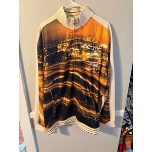 ENYCE Clothing Co Electric City All Over Print Track Jacket Mens Size XXL